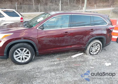 2014 Toyota Highlander Le from USA, damaged, VIN 5TDZARFH6ES008503